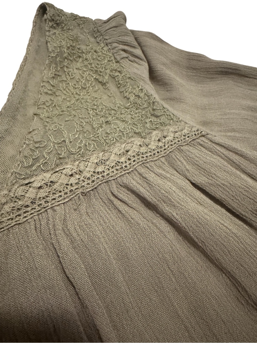 NWOT Free People Boho Ombre Long-Sleeve Peasant Top - Picture 5 of 6